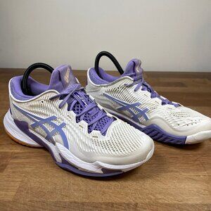 Ascis Court FF 3 White Purple Orange Grey Sneakers 8.5 Women - 1042A220